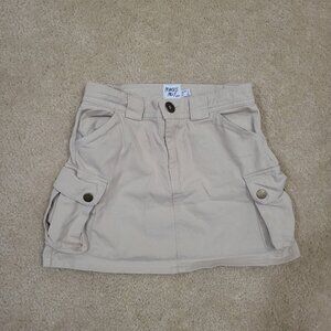 Princess Polly Y2K Cargo Mini Skirt khaki Utility Low Rise Size 4 Safari Skater